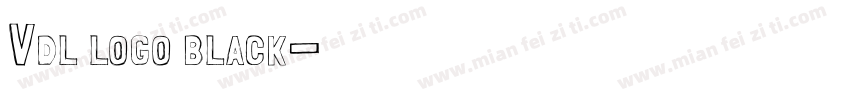 Vdl logo black字体转换